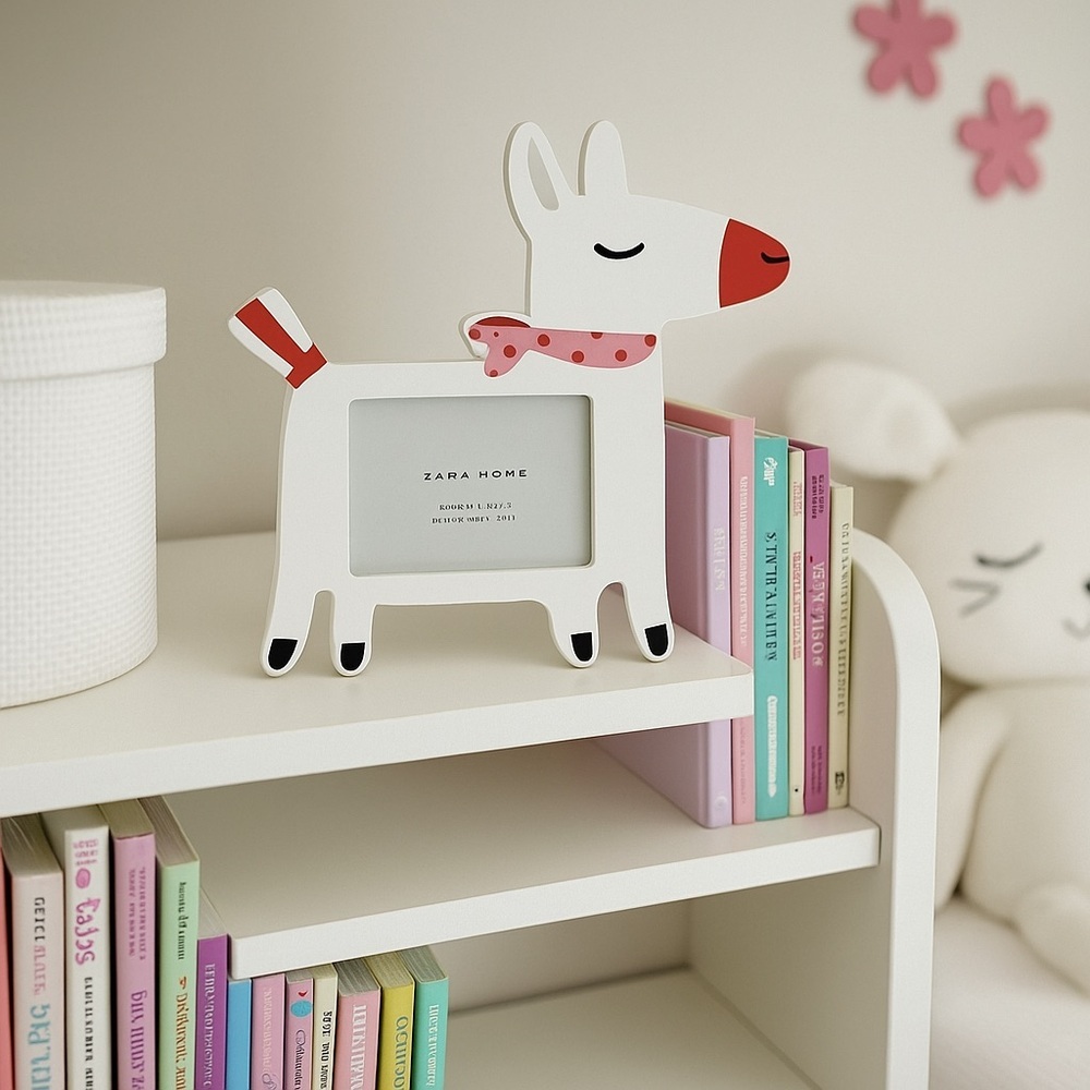 NWOT Zara Home Kids Alpaca Picture Frame 4 X 6”